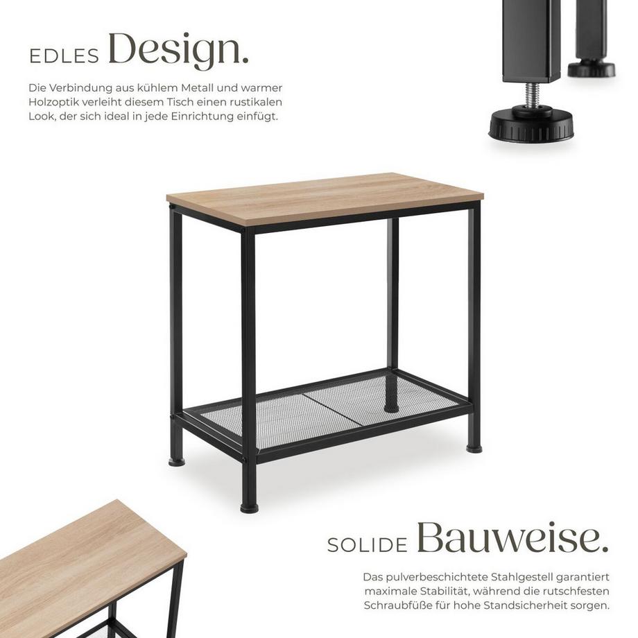 Tectake Table d'appoint FILTON style industriel  