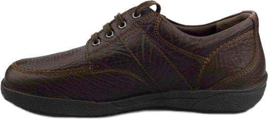 Image of Evelio - Leder Schnürschuh Herren Braun 40