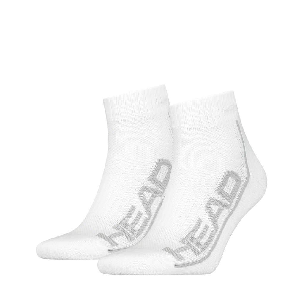Image of Socken Tennis 2 Stück Viertel Weiss Unisex Weiss 43-46