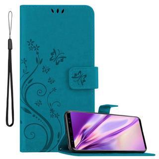 Cadorabo  Housse compatible avec Samsung Galaxy S9 PLUS - Coque de protection au design floral avec fermeture magnétique, fonction de support et emplacements pour cartes 