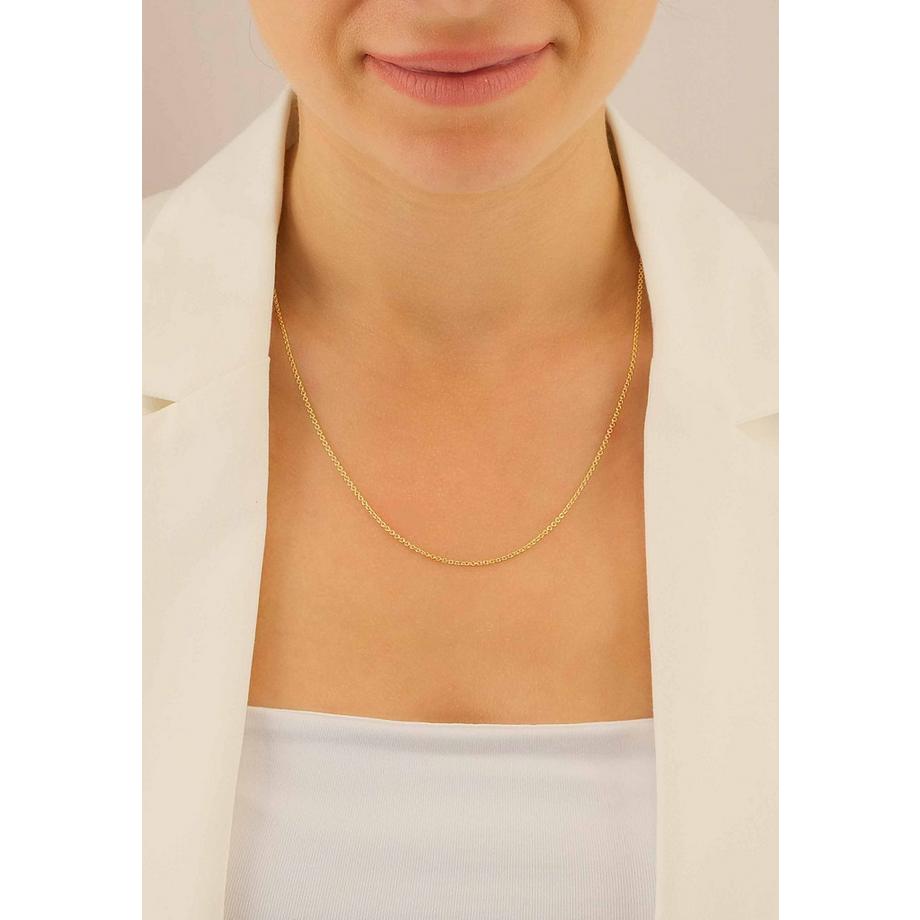 MUAU Schmuck  Collier Rundanker Gelbgold 750, 1.5mm, 38cm 