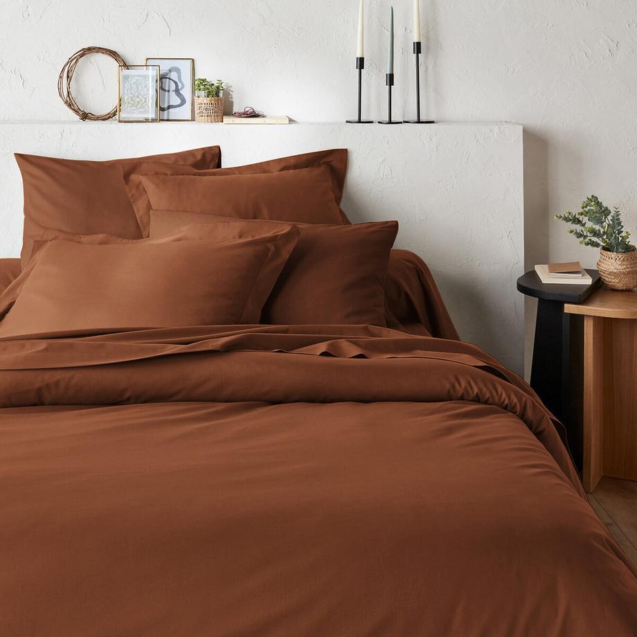 La Redoute Intérieurs Housse de couette unie en coton biologique Scenario  