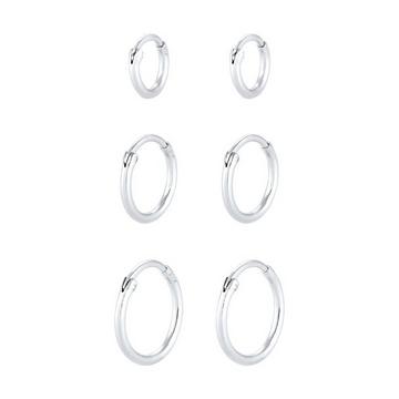 Ohrringe Creolen Set Trio Basic Must-Have Trend