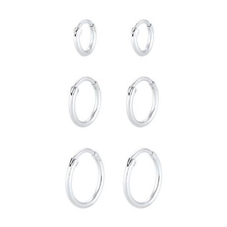 Elli  Ohrringe Creolen Set Trio Basic Must-Have Trend 