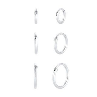 Elli  Ohrringe Creolen Set Trio Basic Must-Have Trend 