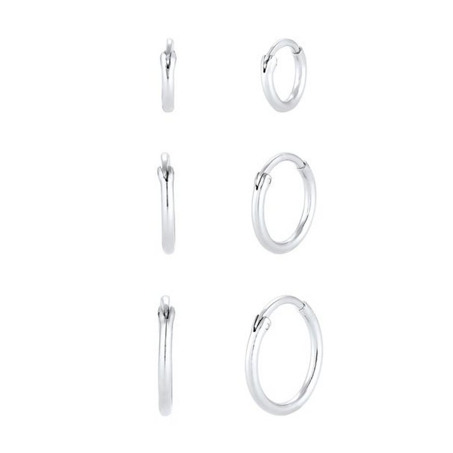 Elli  Boucles d'Oreilles Classique Créoles Femme 