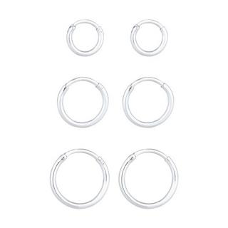 Elli  Ohrringe Creolen Set Trio Basic Must-Have Trend 