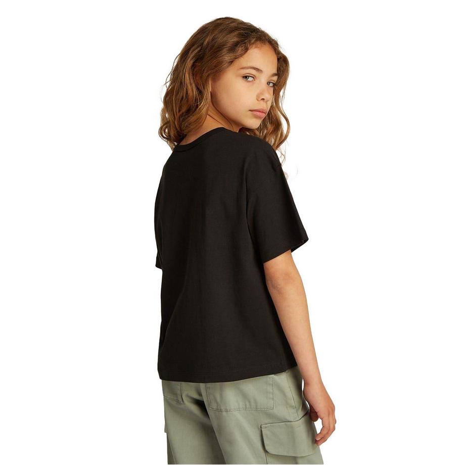 Calvin Klein  Maglietta Logo Glitterato Girocollo Ragazze 