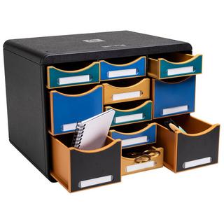 Exacompta Store Box Multi, Schubladenbox mit 11 Schubladen, Neo Deco  