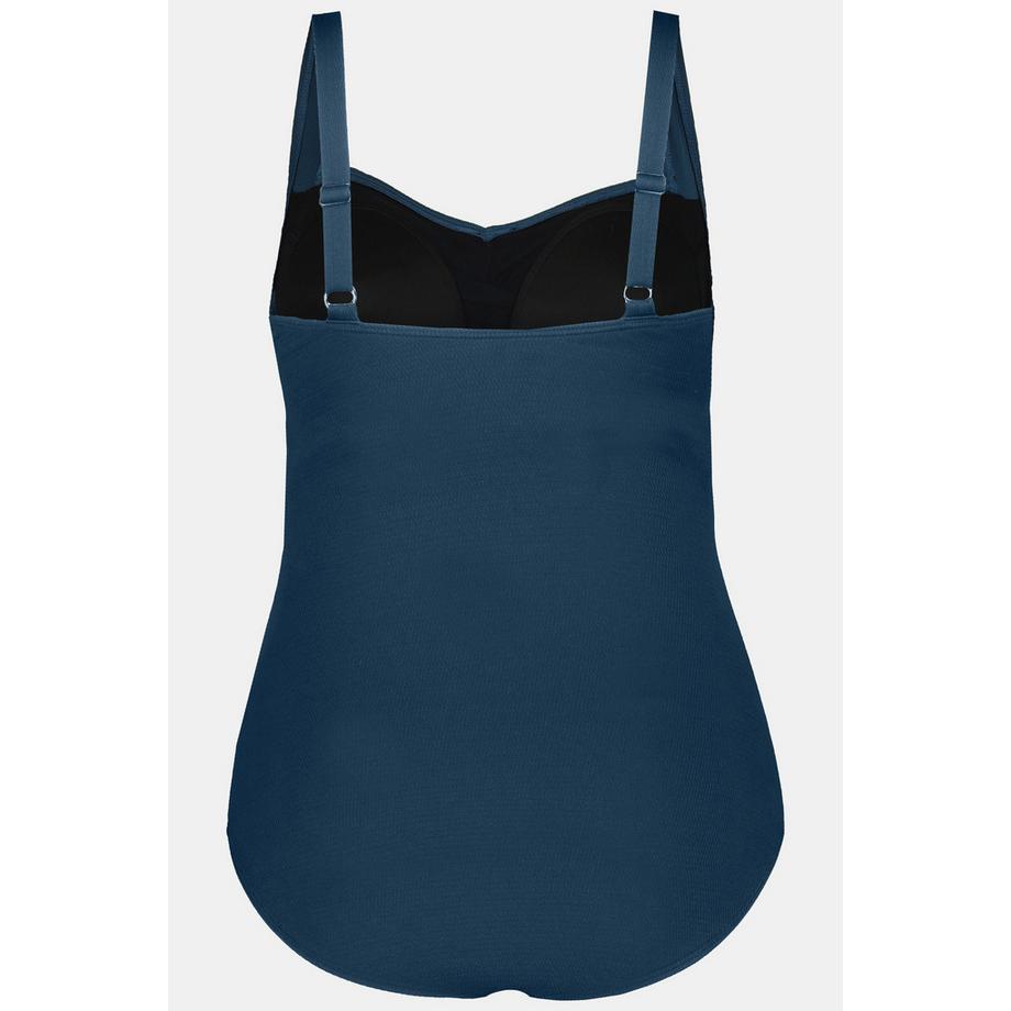 Ulla Popken Costume da bagno Drapé Struttura Fine Coppe Morbide  