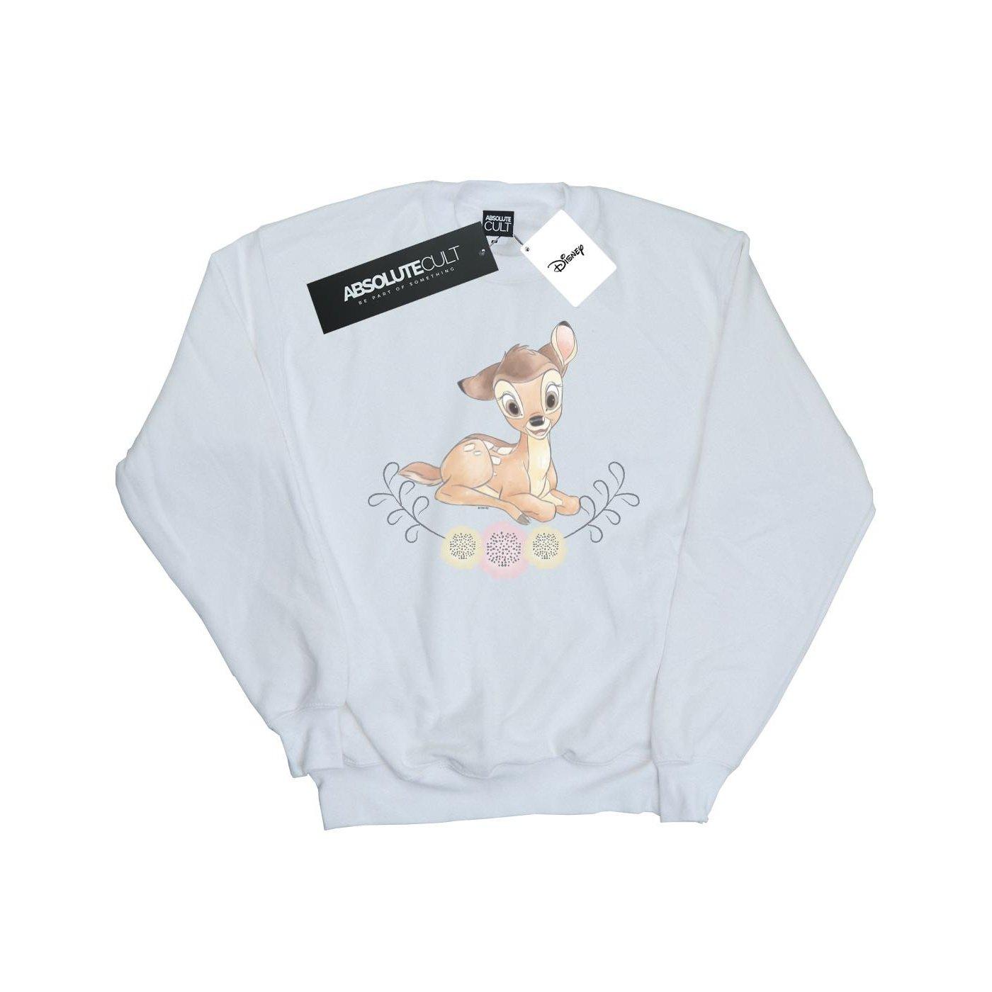 Image of Bambi Watercolour Sweatshirt Unisex Weiss 140/146