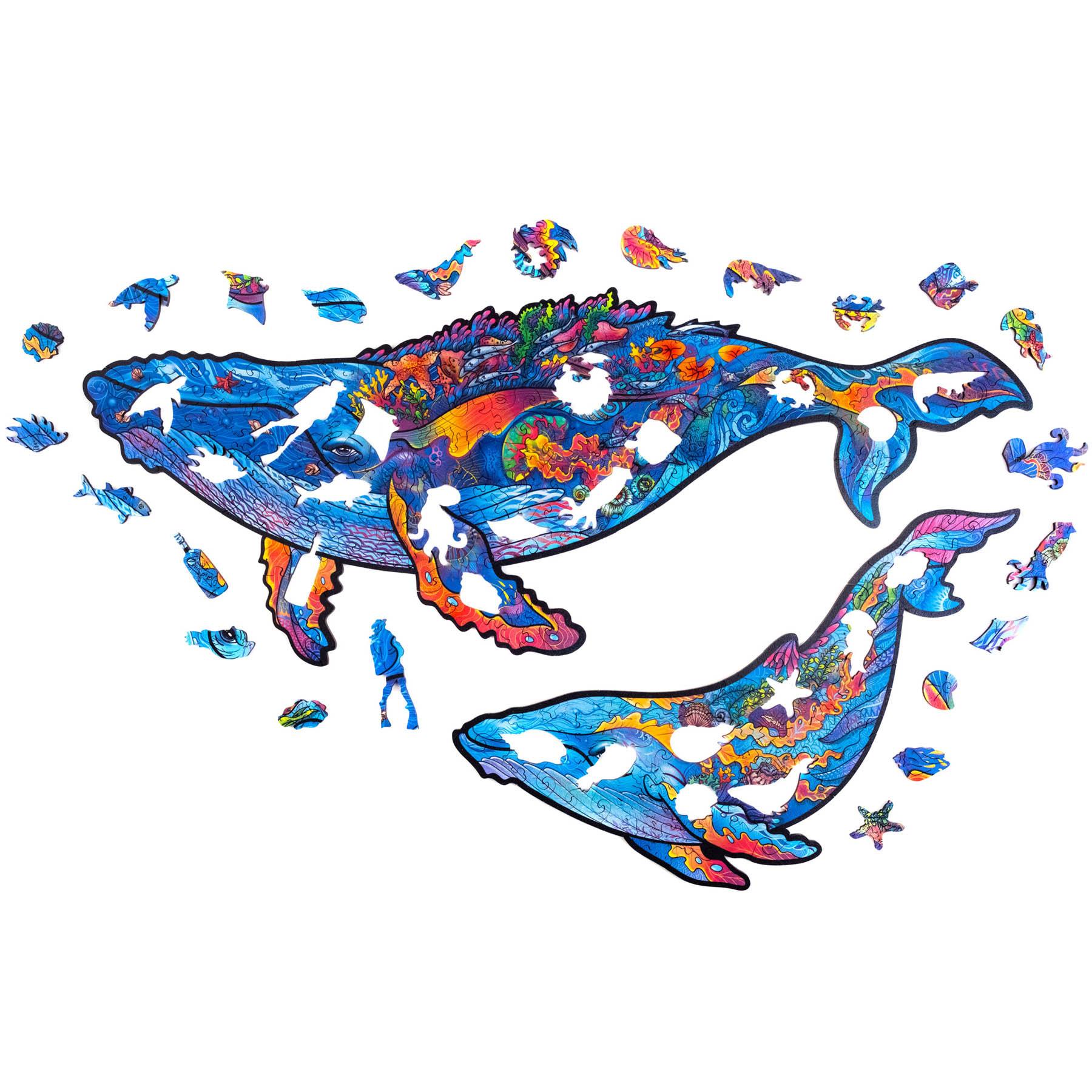 Image of Wale (172 Teile) - Holzpuzzle