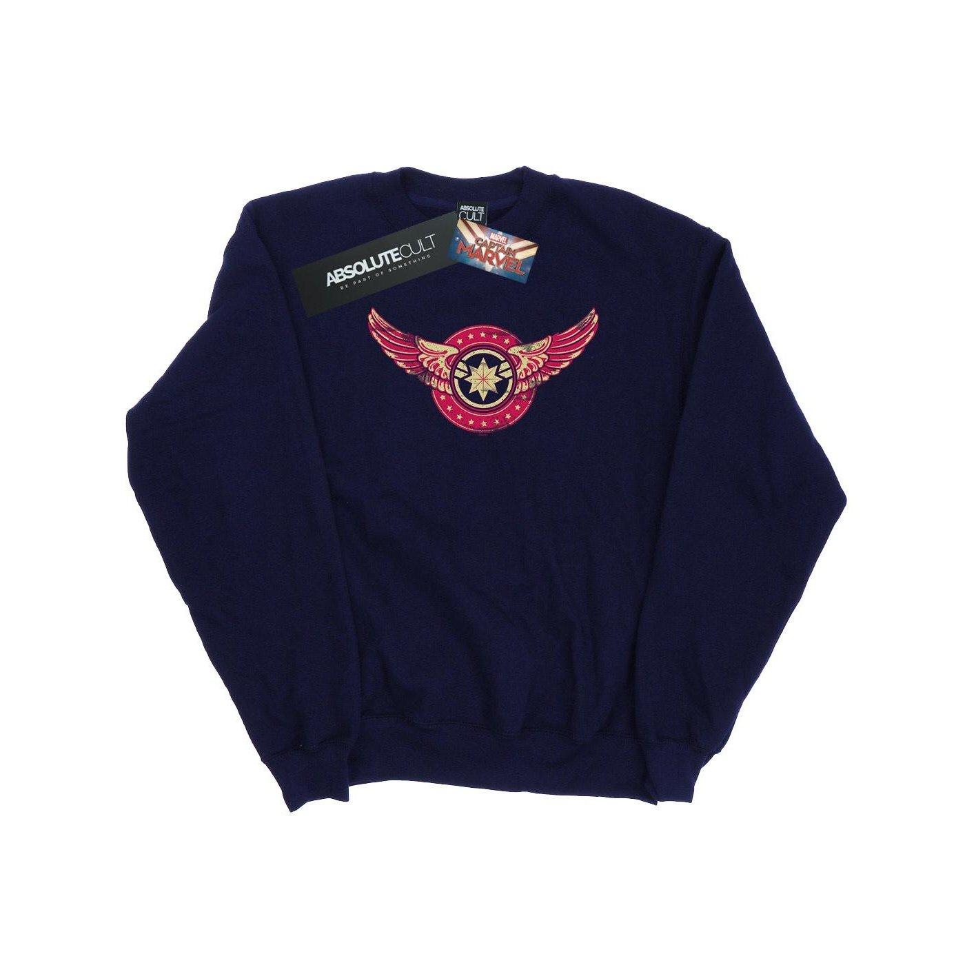 Image of Captain Wings Patch Sweatshirt Damen Marine S