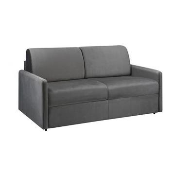 Canapé 3 places conible express en velours CALIFE Couchage 1Matelas