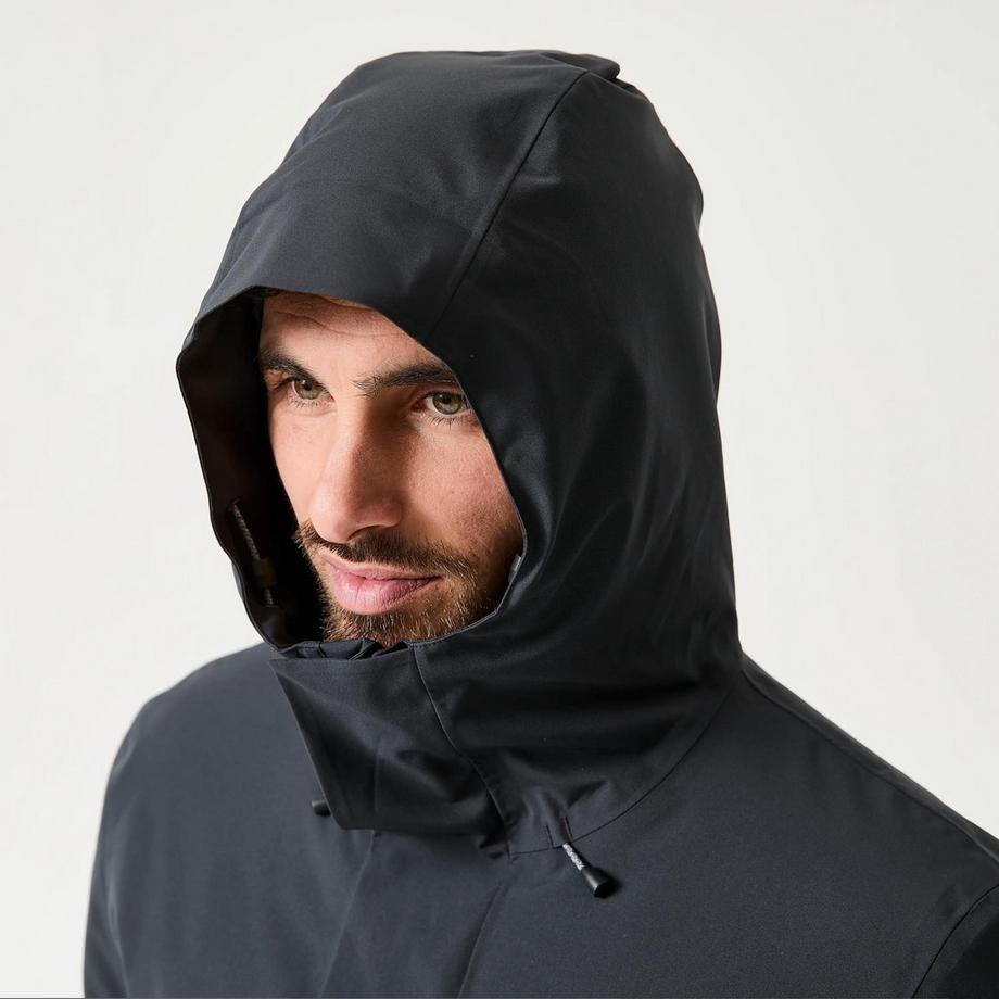 TRIBORD  Segeljacke wasserdicht lang warm winddicht , 500 dunkelgrau 