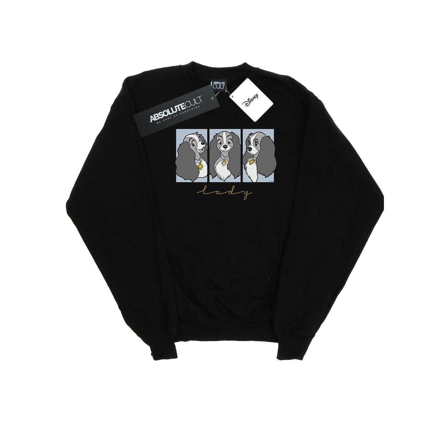 Image of Lady And The Tramp Lady Frames Sweatshirt Unisex Schwarz 116