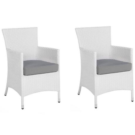 Beliani Lot de 2 chaises en Polyrotin Boho ITALY  