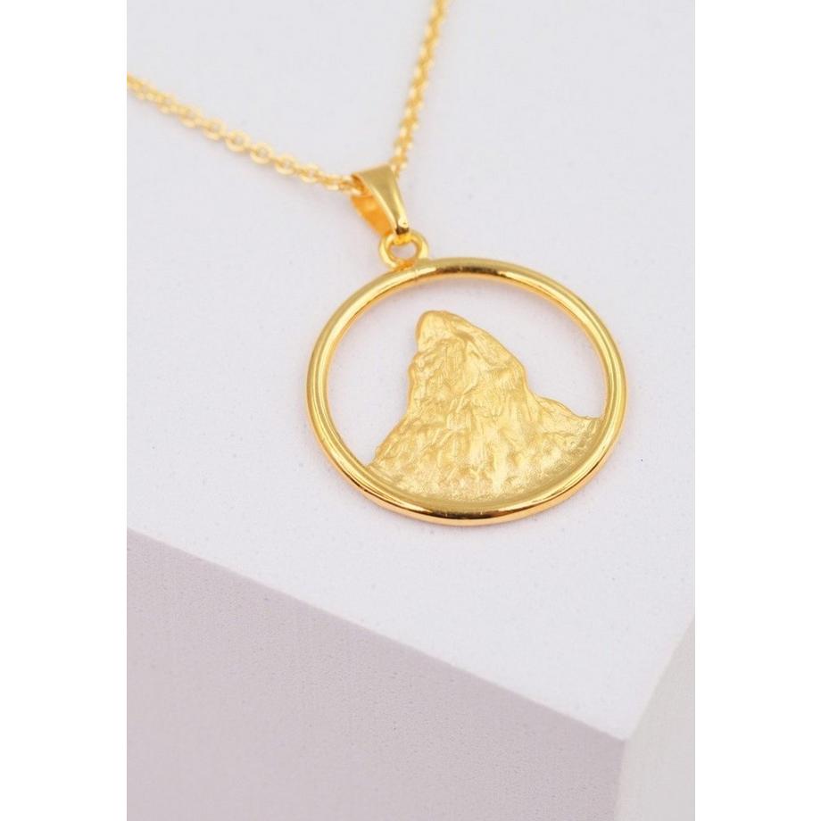 MUAU Schmuck  Anhänger Matterhorn Gelbgold 750, 25x18mm 