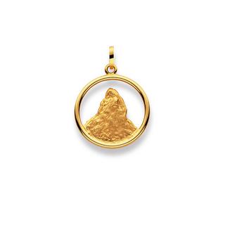 MUAU Schmuck  Anhänger Matterhorn Gelbgold 750, 25x18mm 