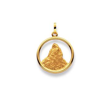 Pendentif Cervin or jaune 750, 25x18mm