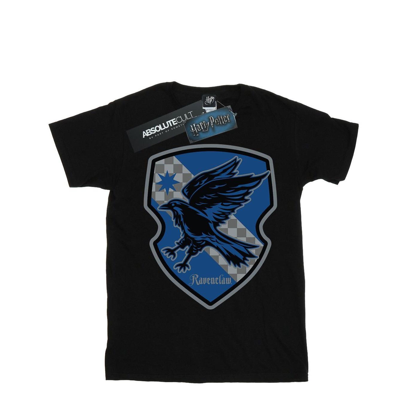 Image of Ravenclaw Crest Flat Tshirt Damen Schwarz L
