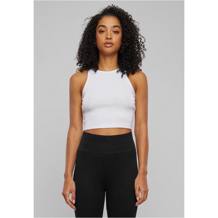 URBAN CLASSICS Organic Cropped Rib Tank Top  