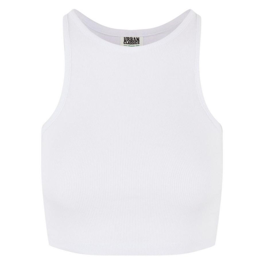 URBAN CLASSICS Organic Cropped Rib Tank Top  