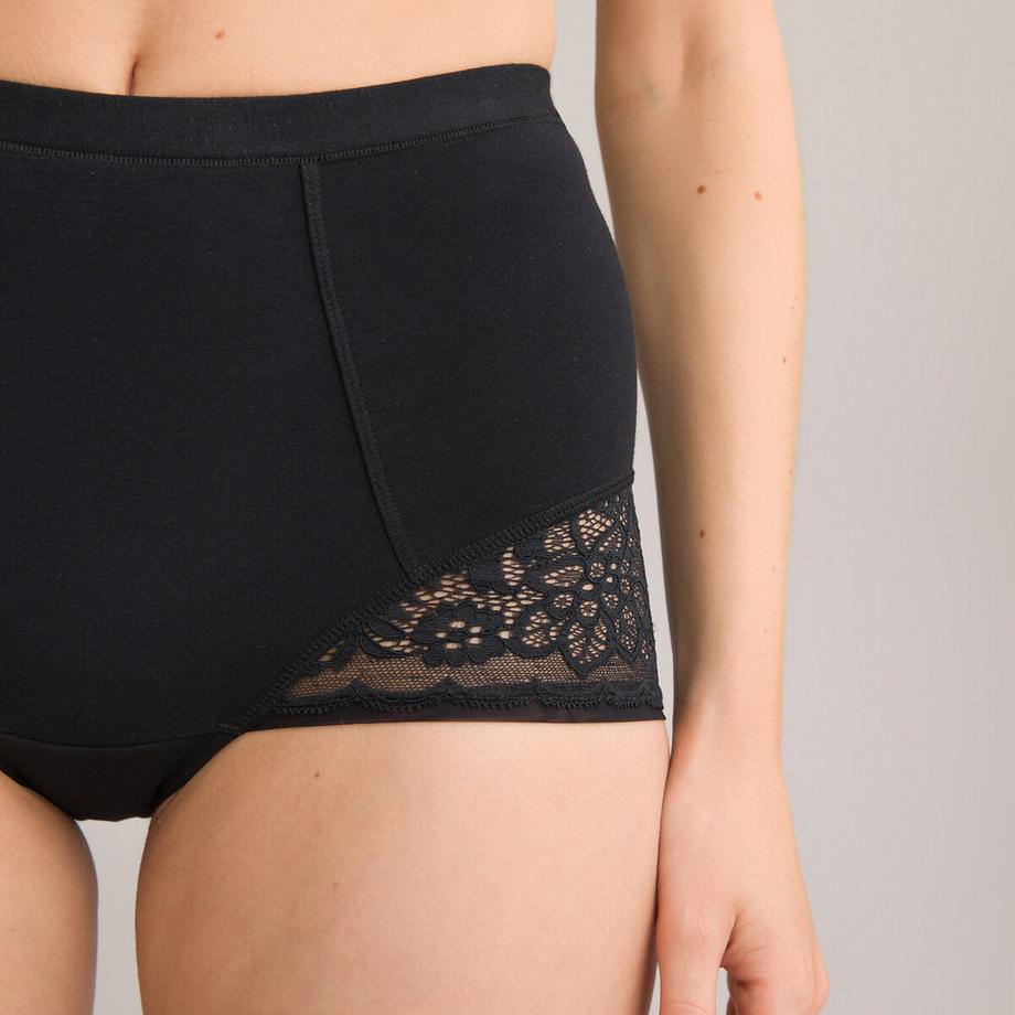 La Redoute Collections Lot de 2 Culottes Hautes  