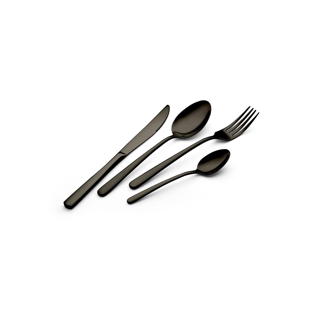 Berlinger Haus 16-teiliges Besteckset Black Silver Collection  