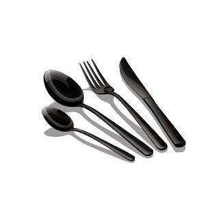 Berlinger Haus 16-teiliges Besteckset Black Silver Collection  