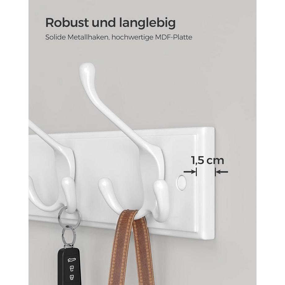 Songmics Wandgarderobe Hakenleiste  
