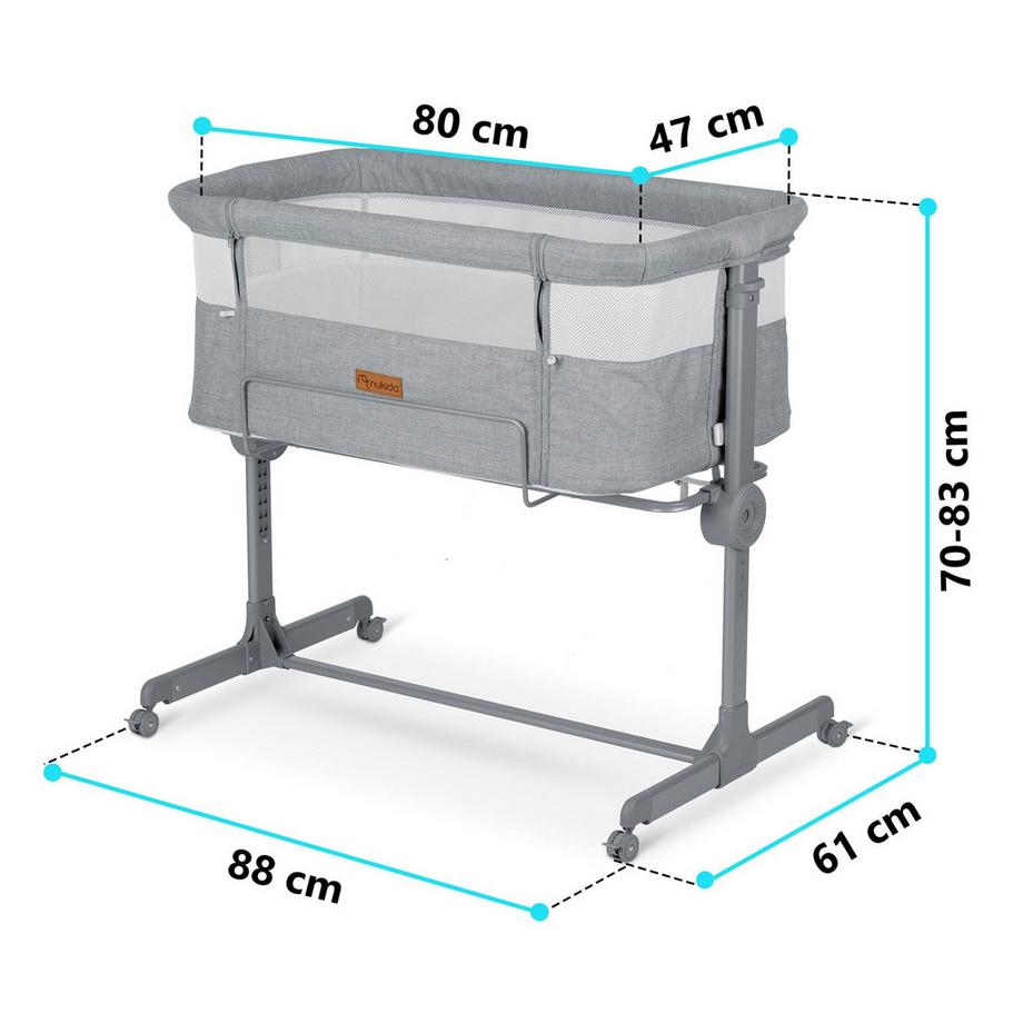 B2X  Lettino grigio NK-243 con funzione laterale 