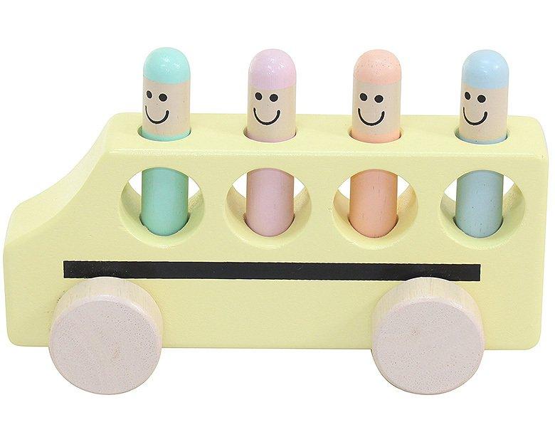 Spielba Holzspielwaren  Kleinkind Bus Pop-Up 