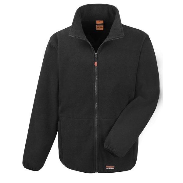 Image of Workguard Heavy Duty Mikrofleece Work Jacke Herren Schwarz S