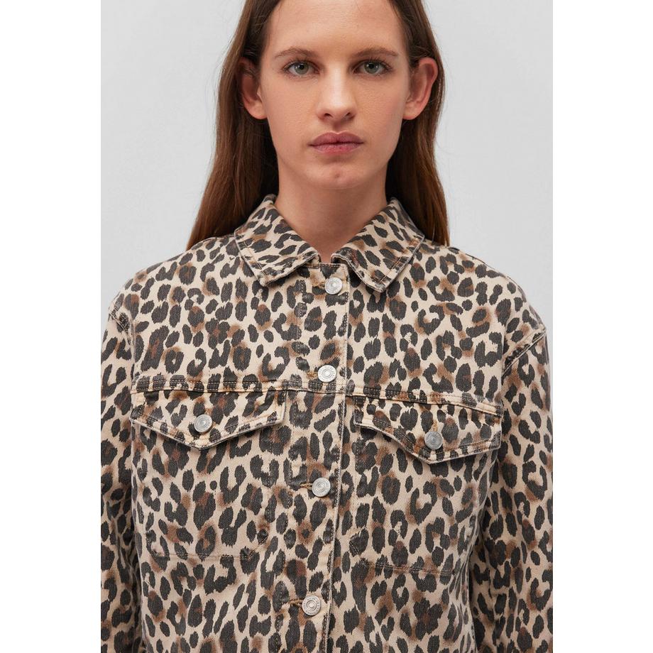 Mavi Maren Giacca di jeans stampa leopardata  