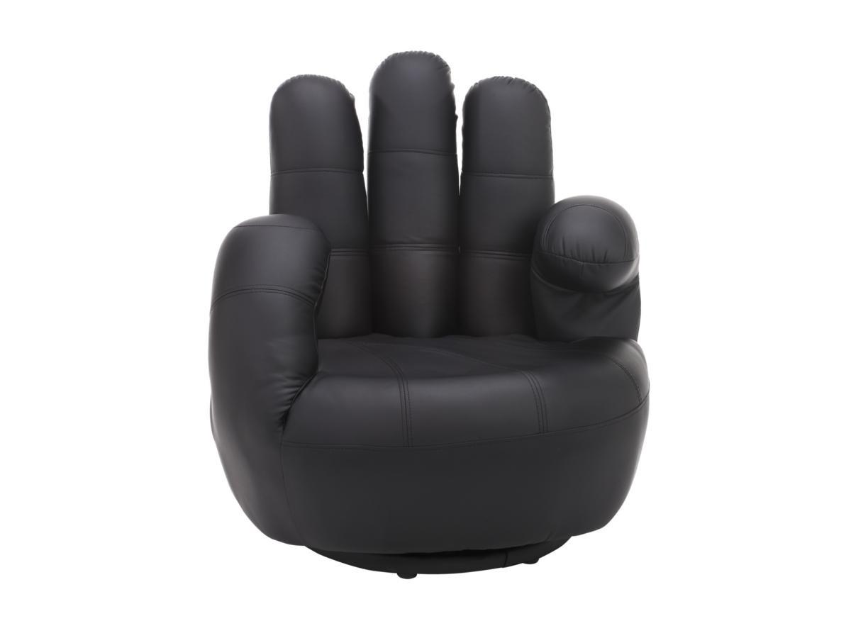 Vente-unique Fauteuil main pivotant CATCHY en simili  