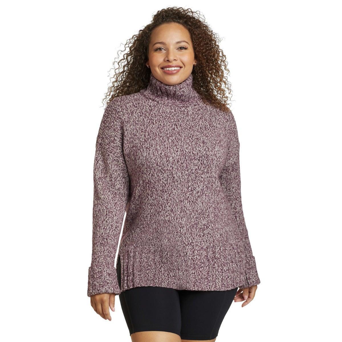 Image of Rest And Repeat Pullover Top Weiter Stehkragen Damen Flieder XL