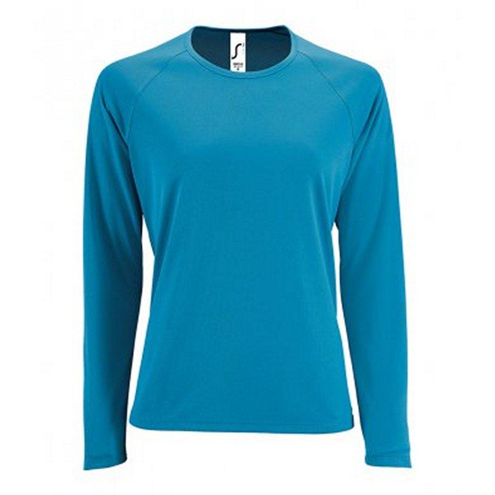 Image of Performance Tshirt Sporty, Langärmlig Damen Aquamarine M