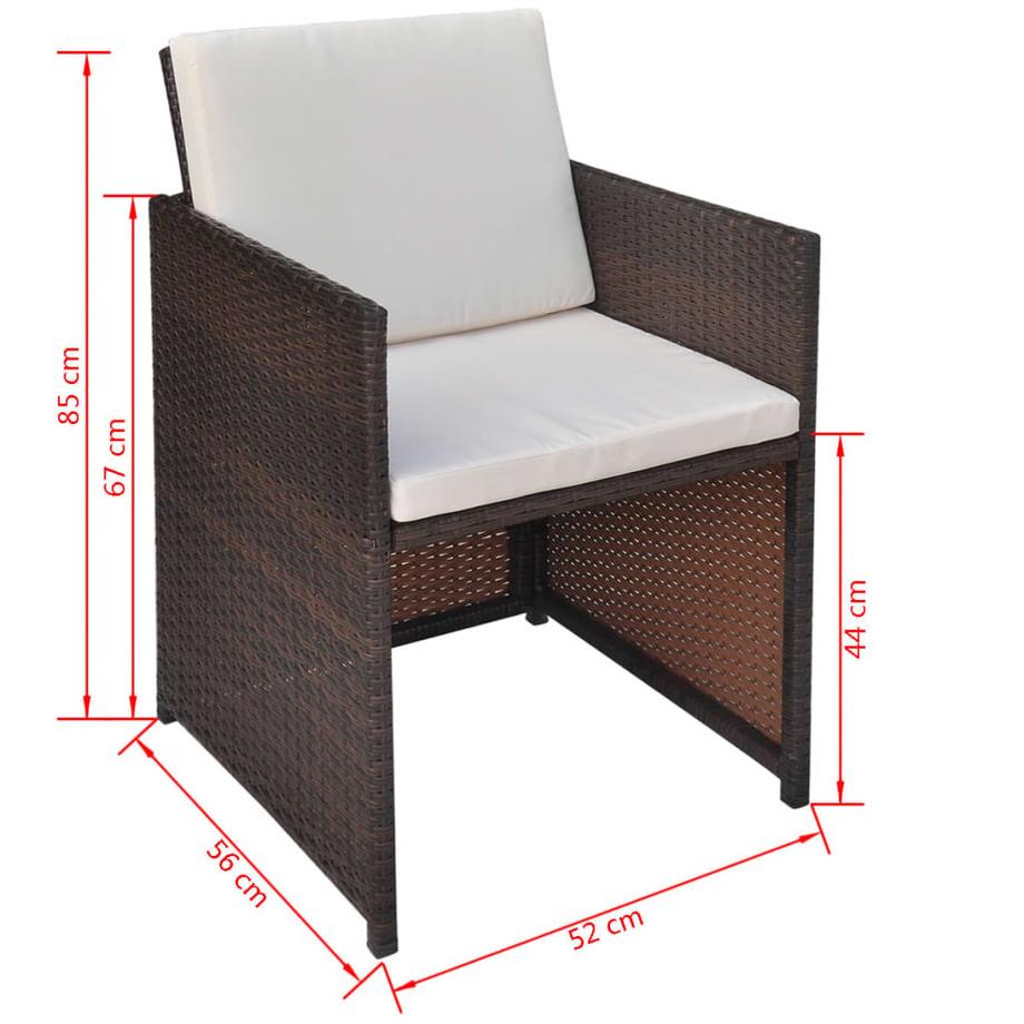 VidaXL sedia Rattan  