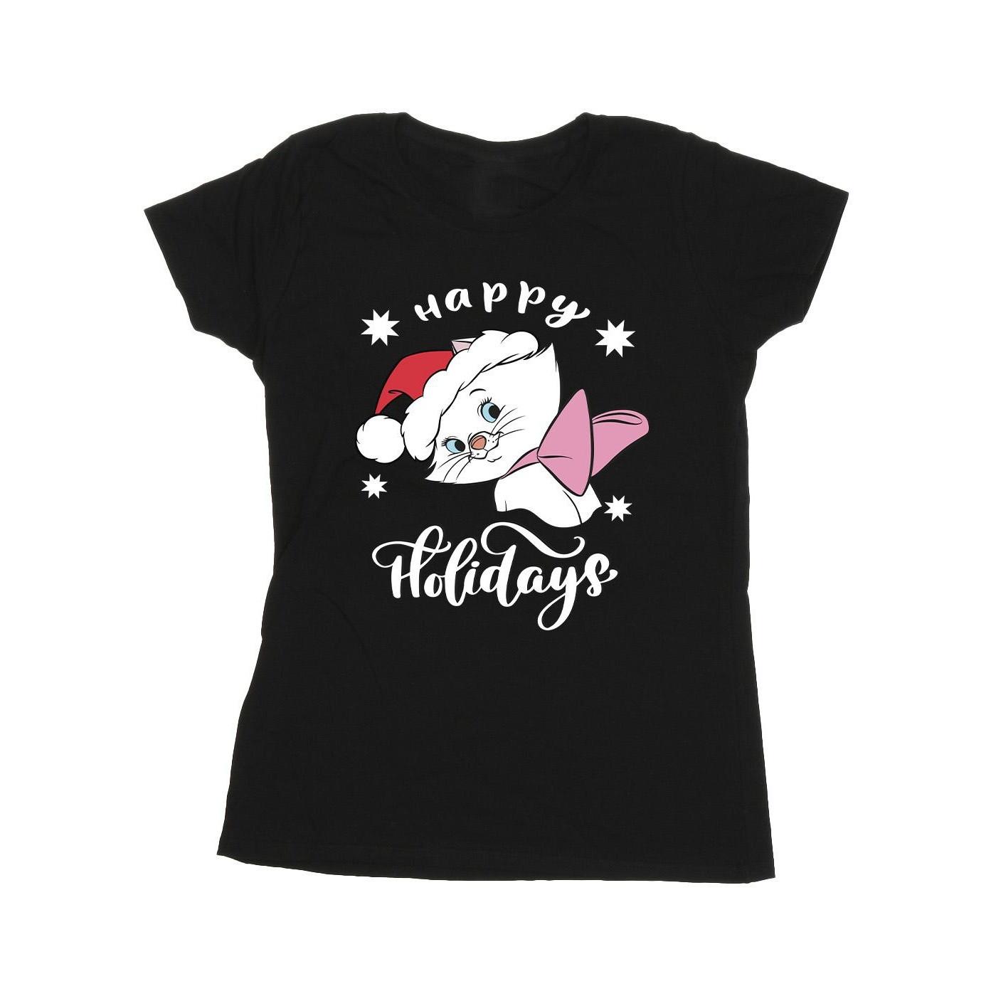 Image of The Aristocats Happy Holidays Tshirt Damen Schwarz L