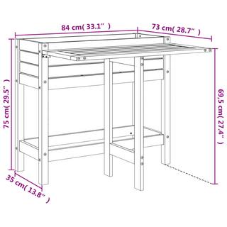 VidaXL Jardinière de jardin bois  