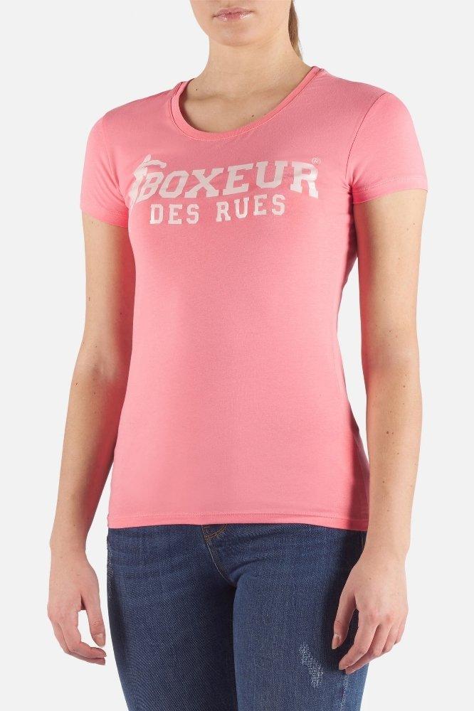 Image of T-shirt Mit Logo Auf Der Vorderseite Unisex Rosa M