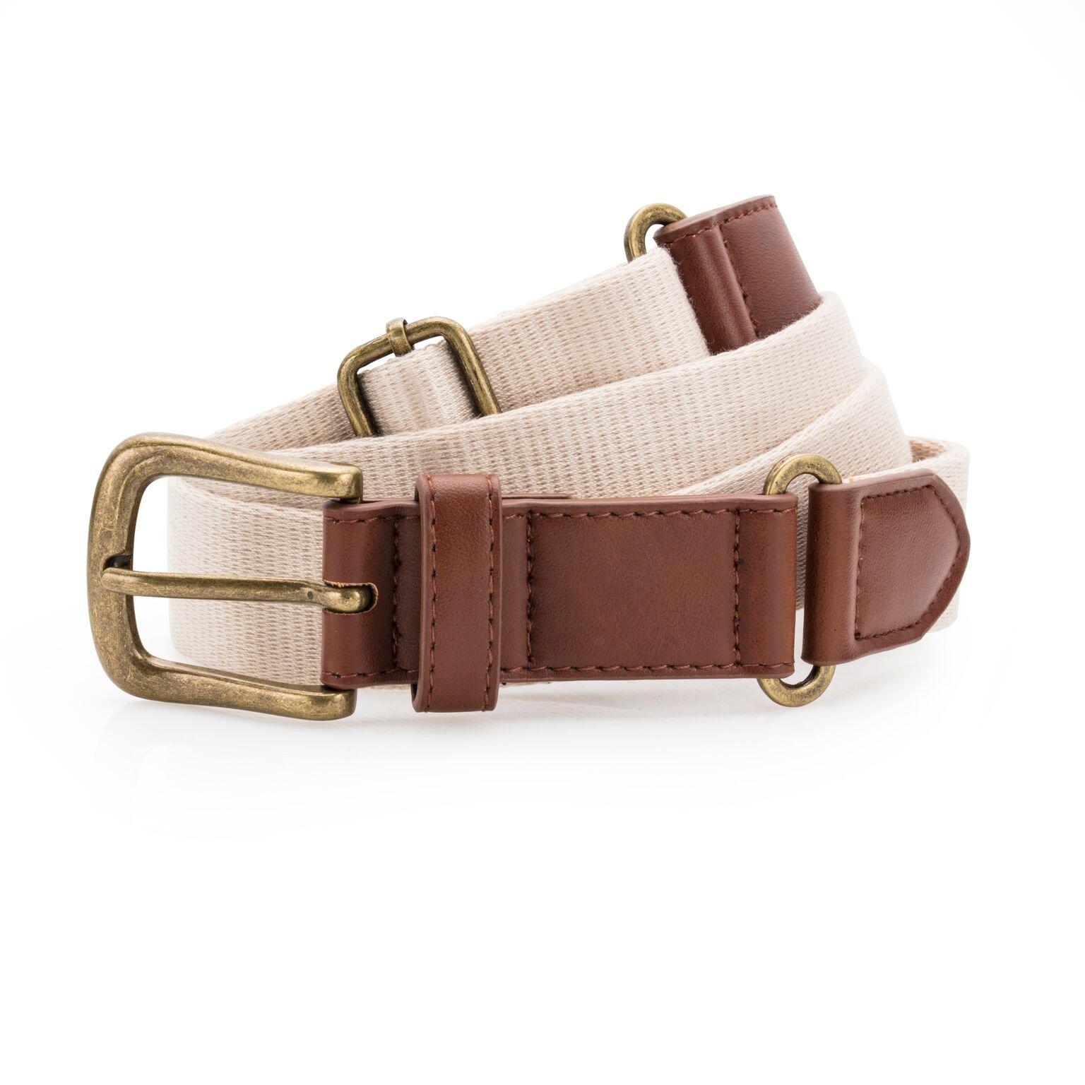 Asquith & Fox  Ceinture en faux cuir et toile 