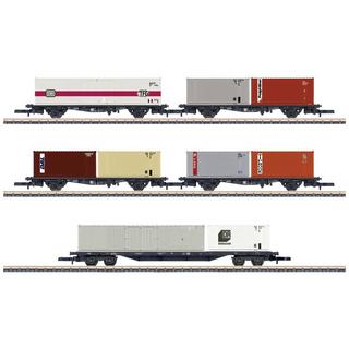 märklin  Z 5er-Set Wagen Container-Transport, MHI 