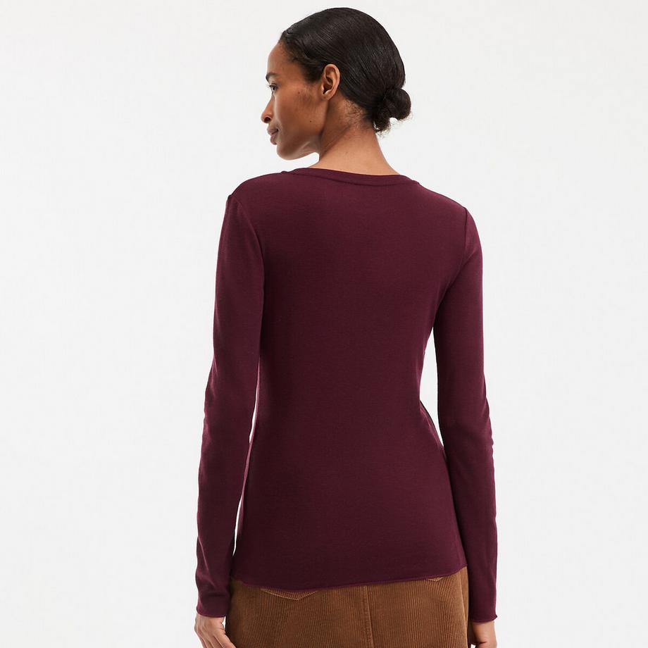 La Redoute Collections Langarm Rundhals Shirt  