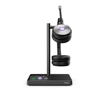 Yealink  Yealink WH62 Dual Teams Systèmes de conférences audio personnelle Sans fil Arceau Bureau/Centre d'appels Micro-USB Socle de chargement Noir 