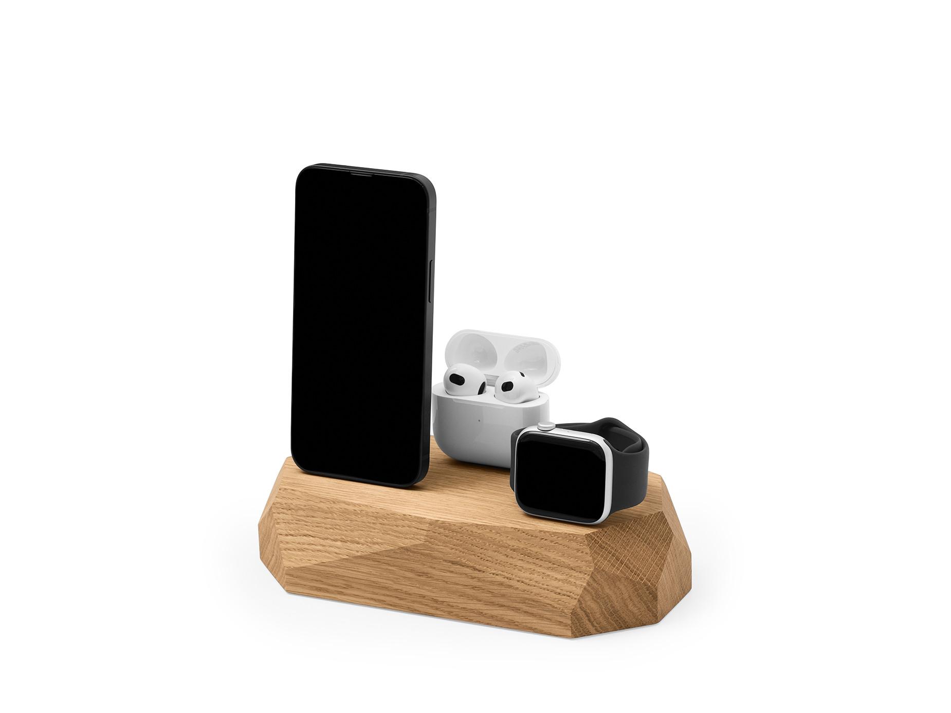 Oakywood  Triple Dock - docking station in legno per tre dispositivi 