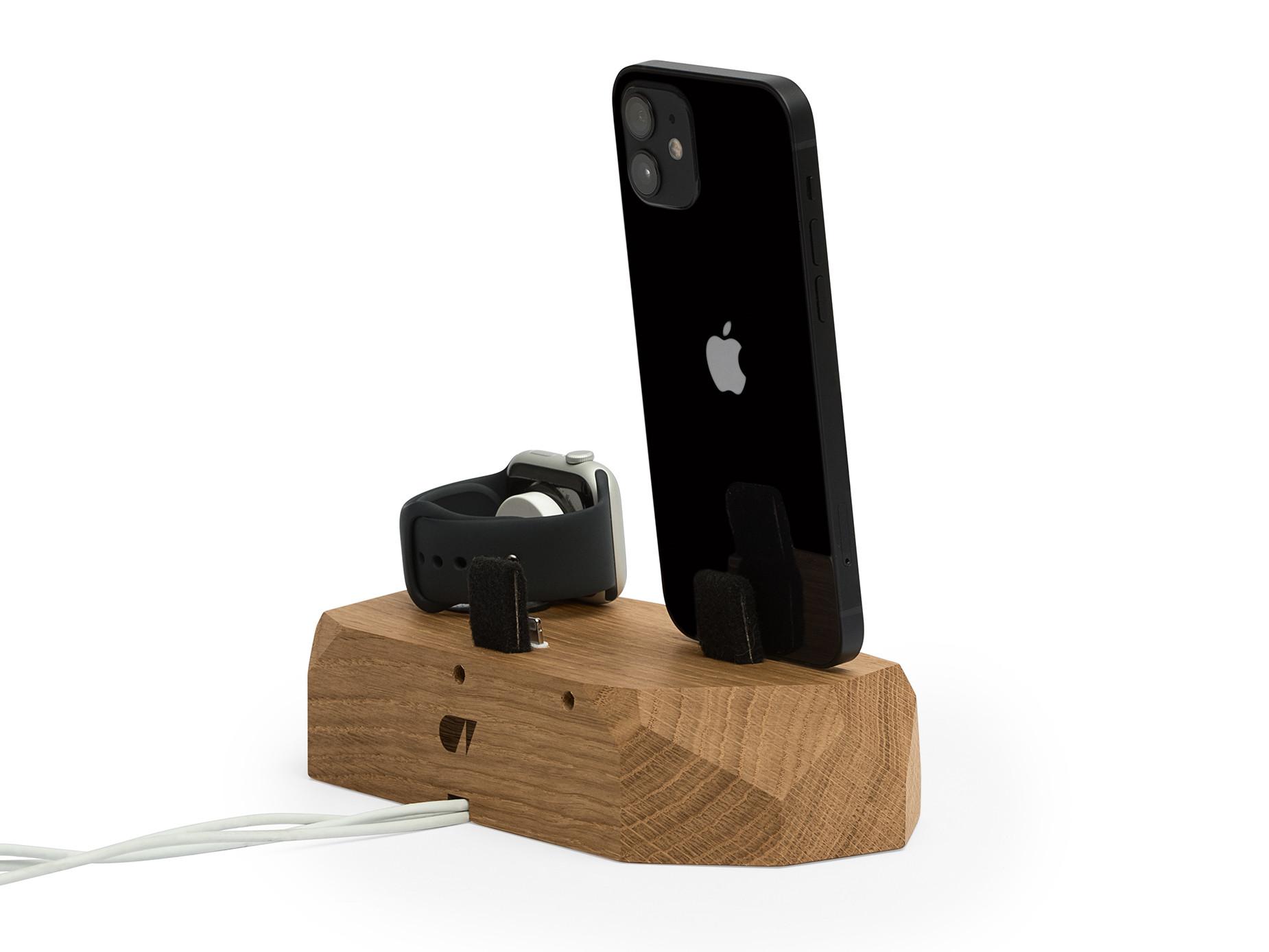 Oakywood  Triple Dock - docking station in legno per tre dispositivi 