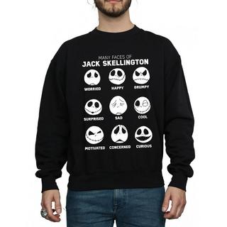 Disney  Nightmare Before Christmas The Many Faces Of Jack Sweatshirt 