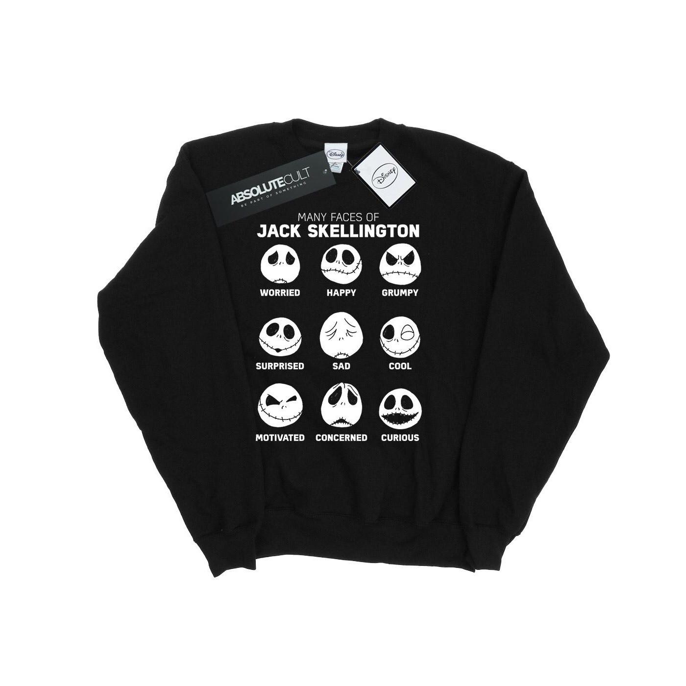 Disney  Nightmare Before Christmas The Many Faces Of Jack Sweatshirt 